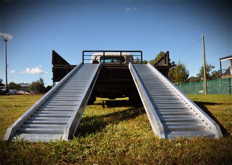 aluminum ramps for excavators